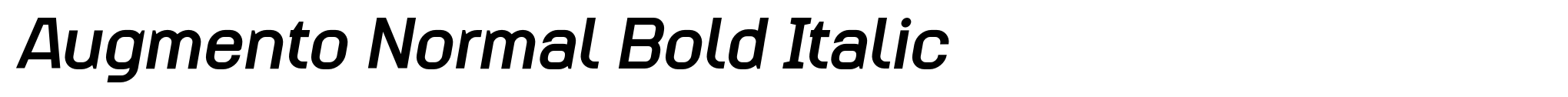 Augmento Normal Bold Italic image